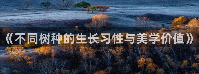 义乌市摩根娱乐会所招聘：《不同树种的生长习性与美学价值》