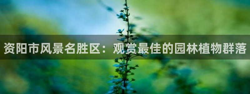 摩根2娱乐：资阳市风景名胜区：观赏最佳的园林植物群落